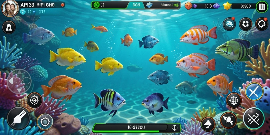 Gameplay menarik di API33 dengan suasana bawah laut.