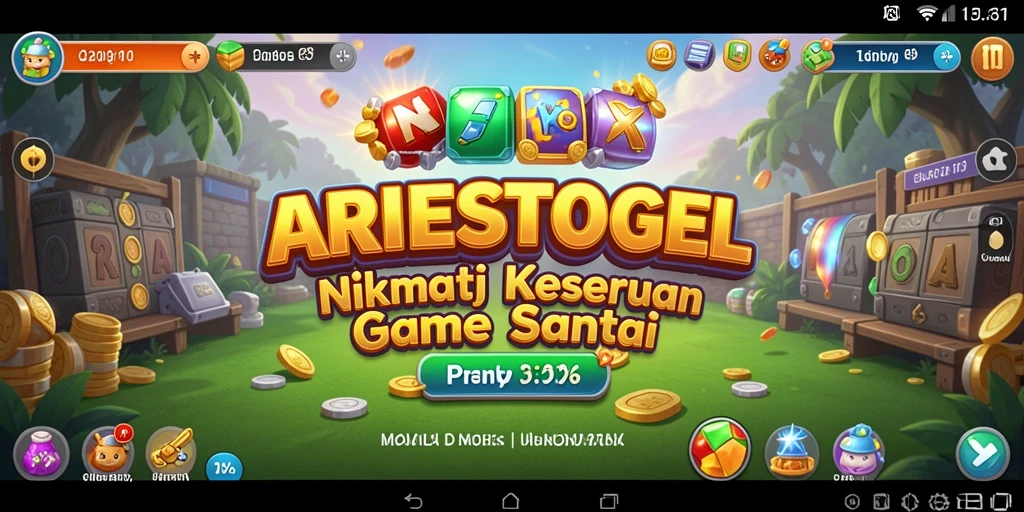 Tampilan gameplay ARIESTOGEL yang seru dan menghibur.