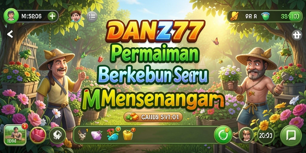 Tampilan gameplay seru dari DAND777 saat berkebun dan mengelola ladang.