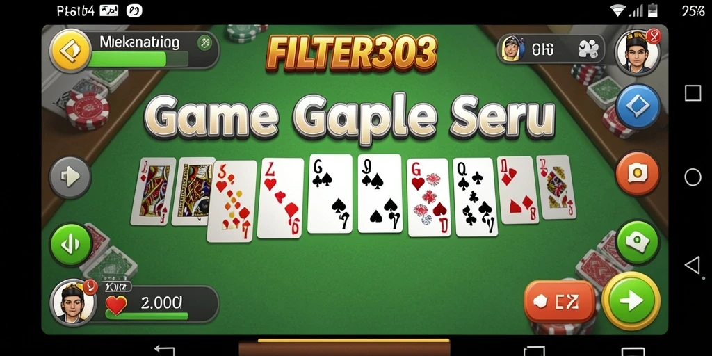 Tampilan gameplay seru dari game Gaple FILTER303.