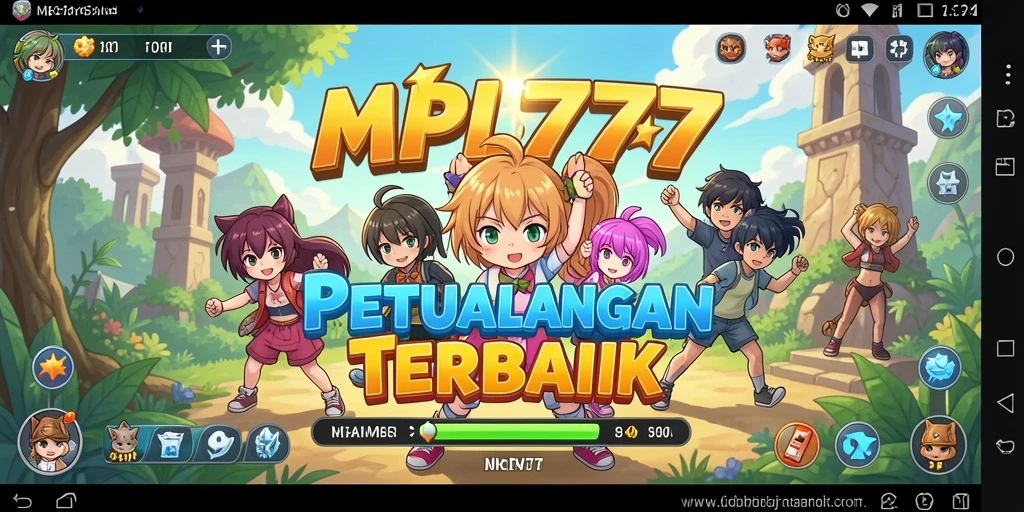 Screenshot MPL777 menampilkan aksi karakter anime dalam peperangan epik.
