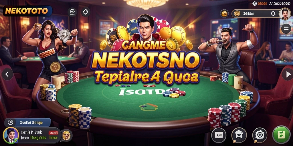 Tampilan gameplay menarik dari NEKOTOTO dengan dealer live.