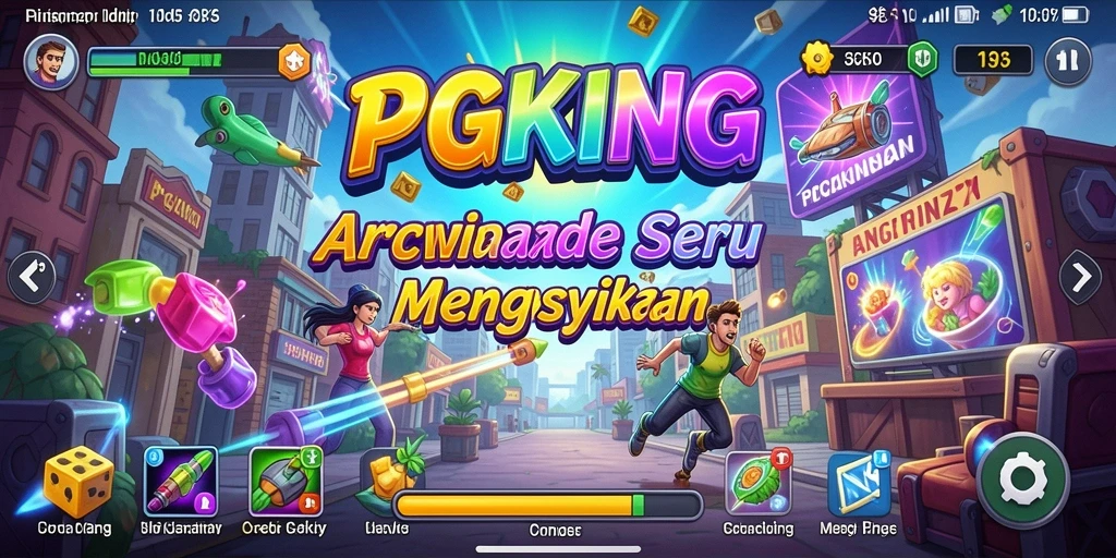 Tampilan gameplay seru dari PGKING dengan karakter yang dinamis.