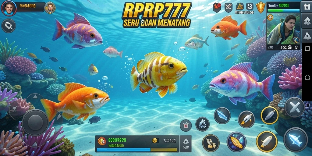 Gameplay seru Tembak Ikan di RPRP777 dengan grafis mengagumkan.