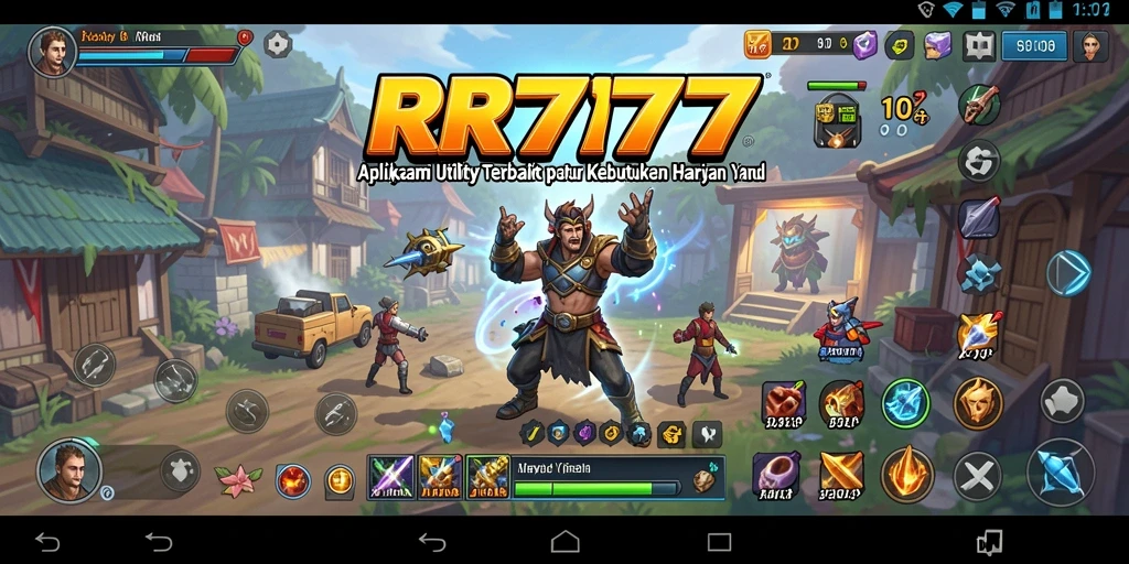 Screenshot utama aplikasi RR777 menunjukkan antarmuka yang bersih dan fungsional.
