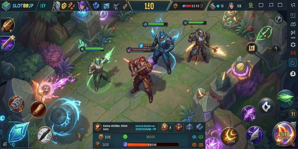 Gameplay SLOT88JP yang seru dan kompetitif dalam mode MOBA.
